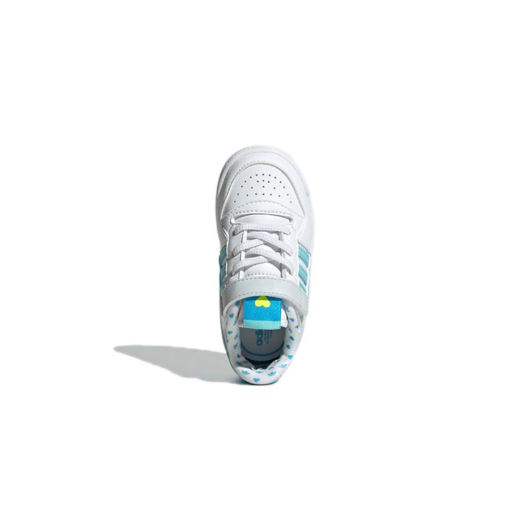 Adidas Originals Forum Low Casual Durable Low-Top Skate Shoes Baby Sneaker White Blue GZ0801