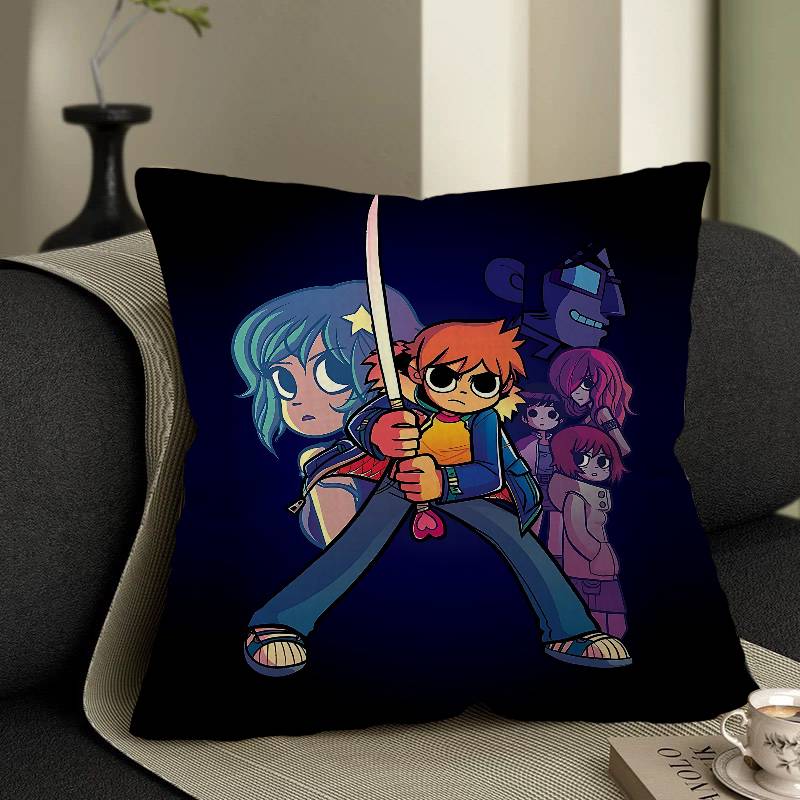 Scott Pilgrim Pillow Gifts Home Office Furnishings Bedroom Sofa Car Cushion Cover Case 45X45Cm