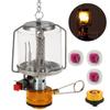 Outdoor Portable Camping Gas Lantern Piezo Ignition Mini Gas Tent Lamp Light with 3 Mantles and Adapter Portable Gas Lantern