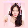 Bluetooth Headphones glowing cute LED Cat Ear Paw Girls Gift Kids Headset Wireless HIFI Stereo Bass 3.5mm Plug With Mic