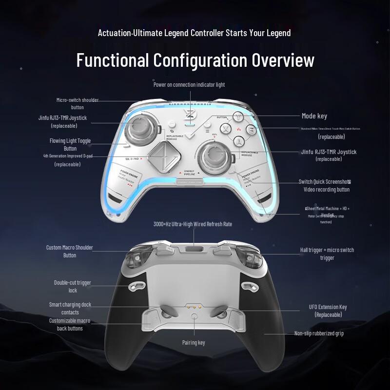 Zhidong Ultimate Legend Multi-Platform Wireless Gaming Controller