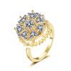 European & American Zircon Rotating Diamond Ring: Women's Unique Stress Relief Jewelry Design.
