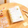 M5 Clear Glitter Star Mini Binder Notebook Diary Kawaii Hand Account Book DIY Postcard Collect Photo Album Stationery