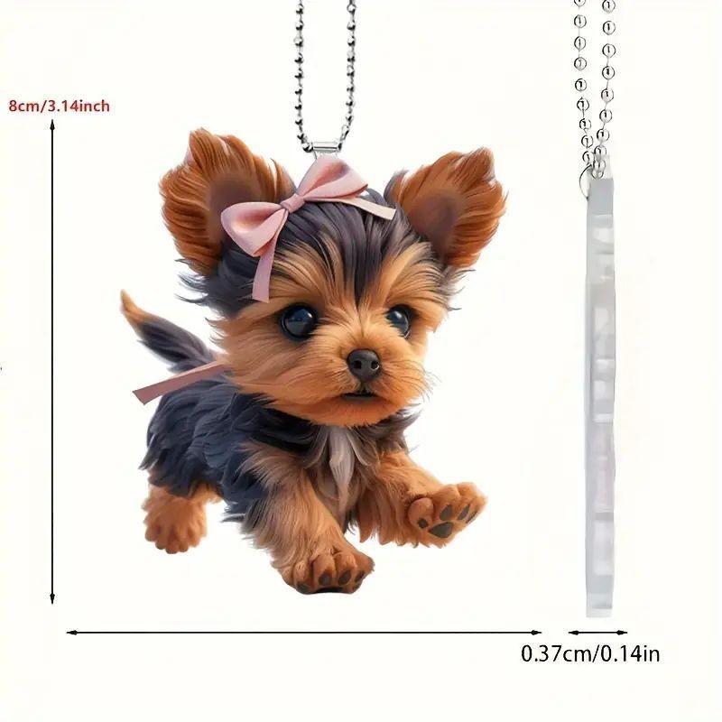 Fun Acrylic Cartoon Keychain For Car Accessories Eyecatching Hanging Ornament