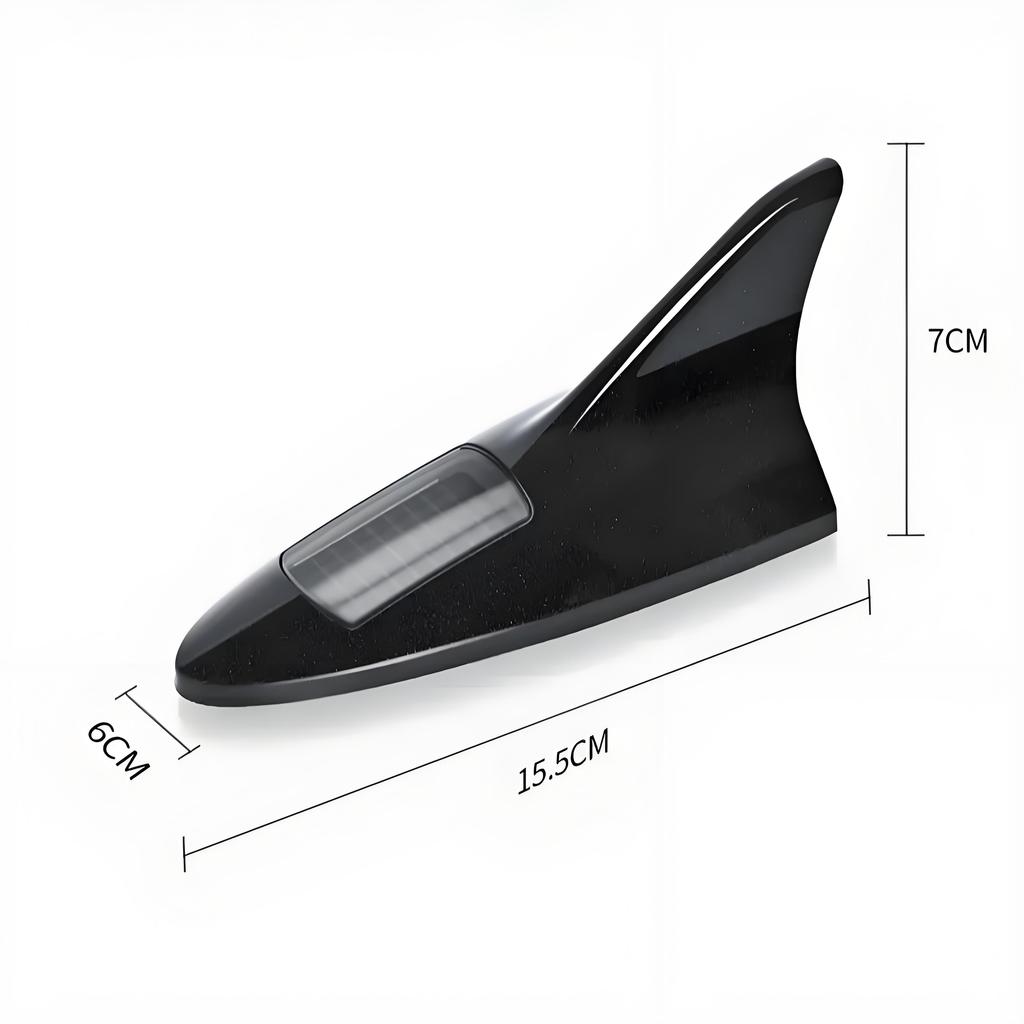Solar LED Car Caution Emergency Warning Light Flashing Car Shark Fin Lamp Anti Rear End Collision Warning Safety Auto Tail Lamp