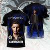 New Supernatural TV Series T-Shirts Men Short Sleeve Streetwear T Shirt Oversized Harajuku Tees Tops Man Clothing