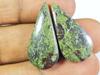 33Cts. NATURAL DRAGON JASPER PAIR PEAR CABOCHON LOOSE GEMSTONE 13X27X04 MM SK-414