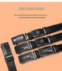 Men's Crocodile Pattern Cowhide Belt with Alloy Automatic Buckle - Versatile and Casual.