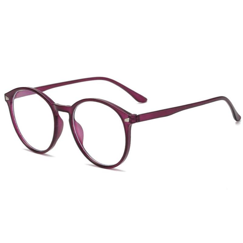 Big Frame Oval Women Men Myopia Eyeglasses Finished Retro Gray Frame Prescription Eyeglasses Female 0 -0.5 -0.75 -1.0 To -6.0 0