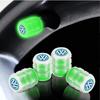 4Pcs Car Wheel Tire Valve Caps Luminous Valve Cover for Volkswagen VW RLine MK4 TSI TDI Touareg Passat Polo 4 Motion Golf 4 5 6NI2
