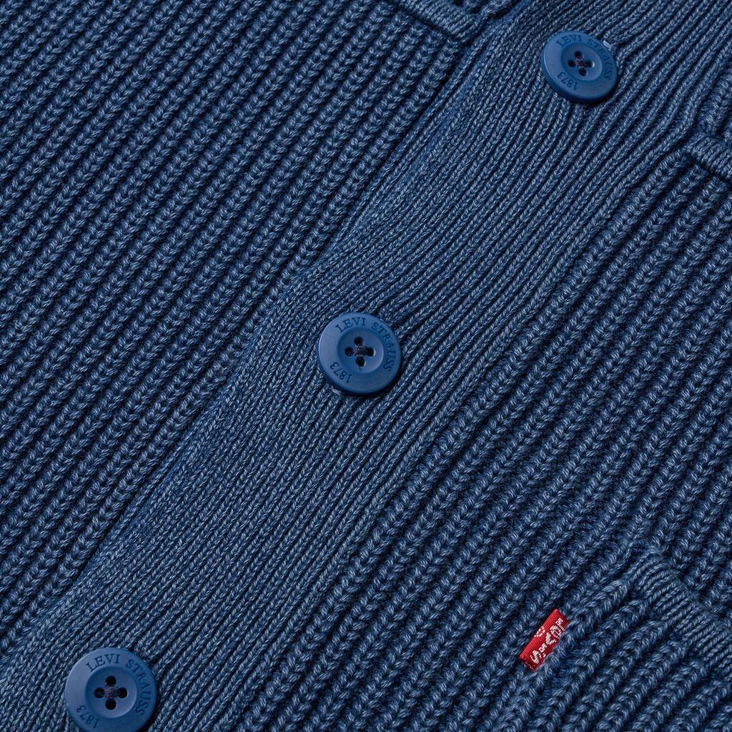Levi's Men's Collared Knit Sweater Dark Blue 006P4-0000