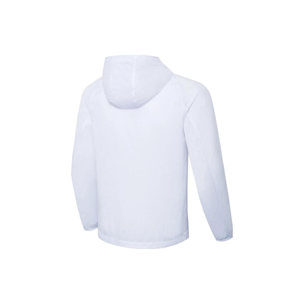 Li Ning Logo Letter Print Color Block Lightweight Sun Protection Jacket Unisex Jackets White AFDT159-1
