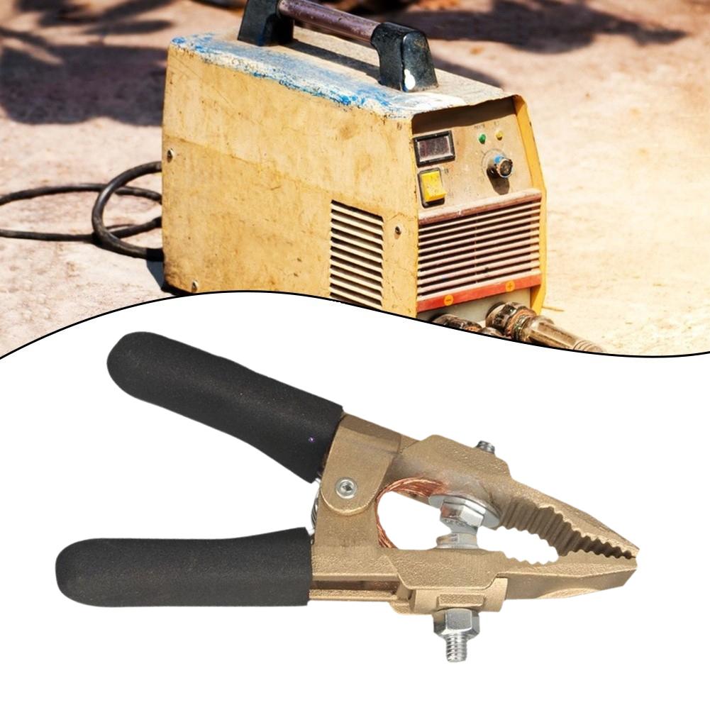 Earth Wire Clamp 600A A-Shape Brass Welding Pliers for Secure Grounding in Shipyard Steel and Auto Fabrication