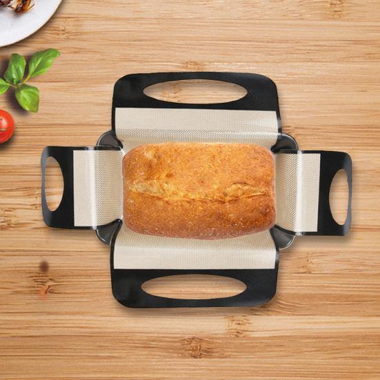 1/2/3Pcs Silicone Bread Baking Mat with Reinforced Handle Rings Non-Stick Loaf Pan Liner High Temp Resistant Sourdough Bread Sling