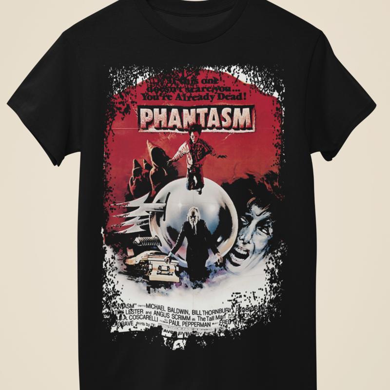 T-shirt Noir Inspiré par l'Affiche du Film Phantasm