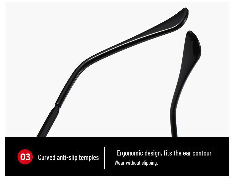 2023 Men's Polarized Metal Sunglasses with Color-Changing Lenses - Fashionable Small Frame & Night Vision Driving Glasses