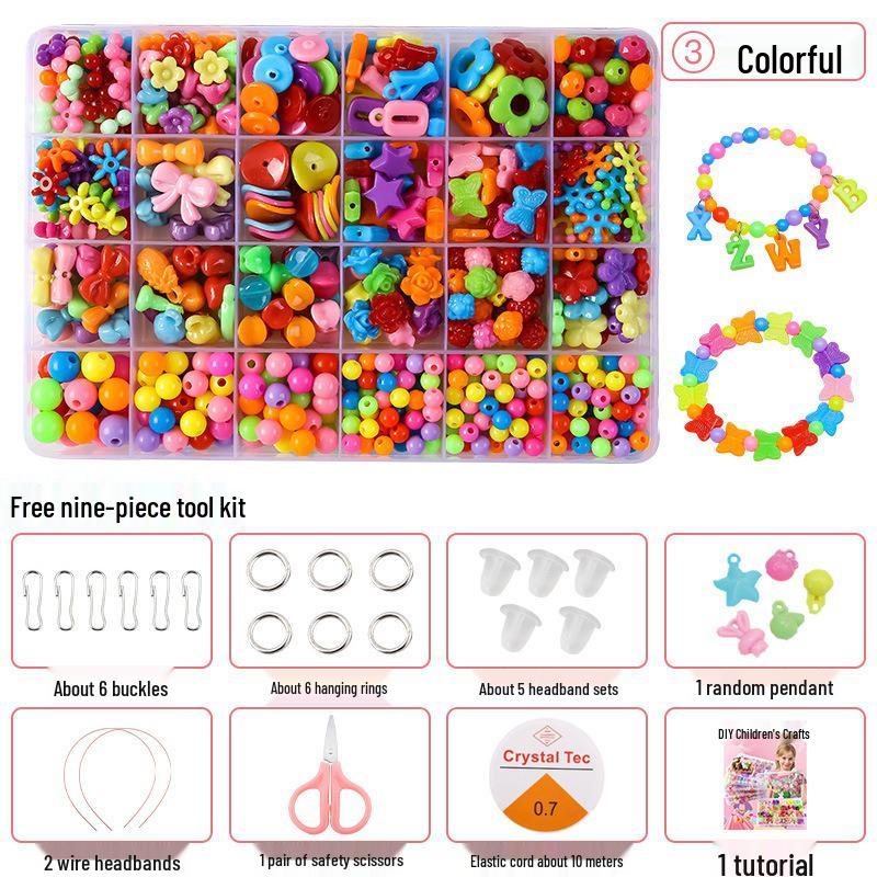 Kids' Handmade Bracelets DIY Gift Set for 8-Year-Old Girls - Beading Materials Included