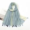 Fashion Thin Tassel Viscose Shawl Scarf for Women Luxury Design Neckerchief Wrap Pashmina Muslim Hijab Echarpes 180*90Cm