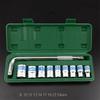 Gear Lock Sockets Wrench Set Auto Repair Tool Toolbox suit 8-24mm 10Pcs