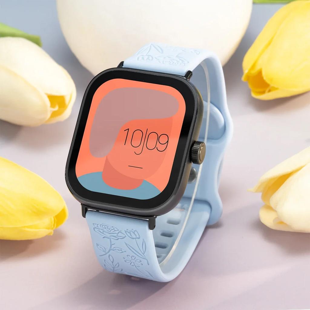 New Carving Strap for Redmi Watch 4 Magnetic Silicone Band for Xiaomi Mi Band 8 Pro 9 Pro Smartwatch Bracelet Accessories Correa