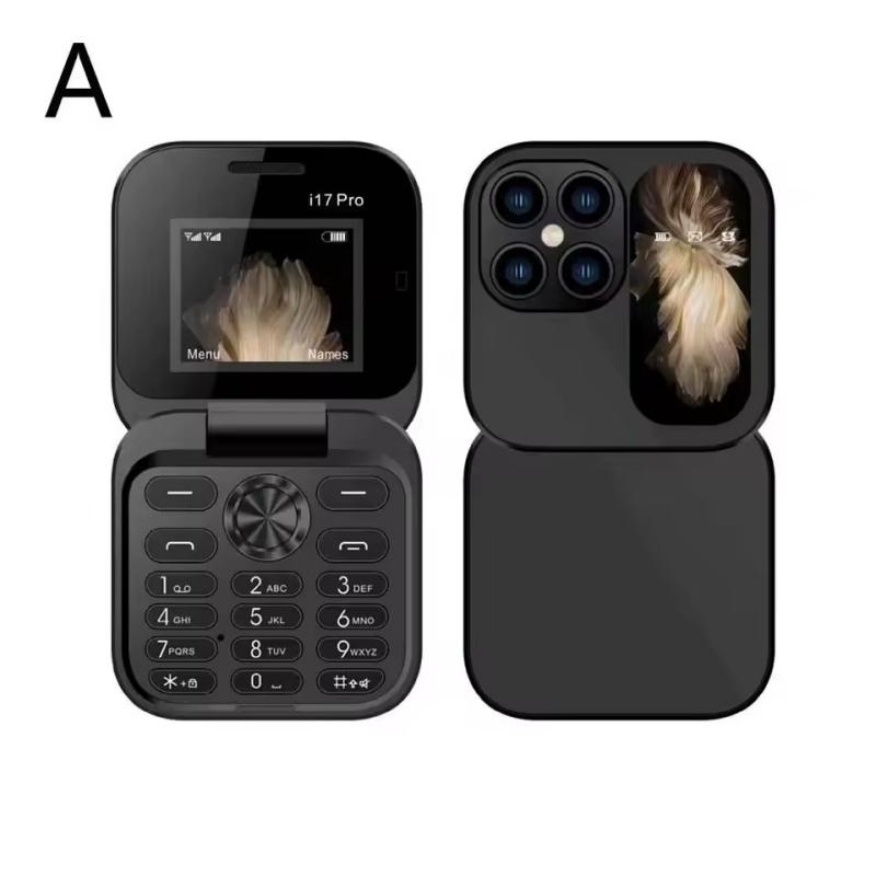 

I17pro раскладной телефон не смартфон раскладной телефон клавиатура для пожилых телефон поддержка 2G иностранный язык телефон высокого класса чёрный