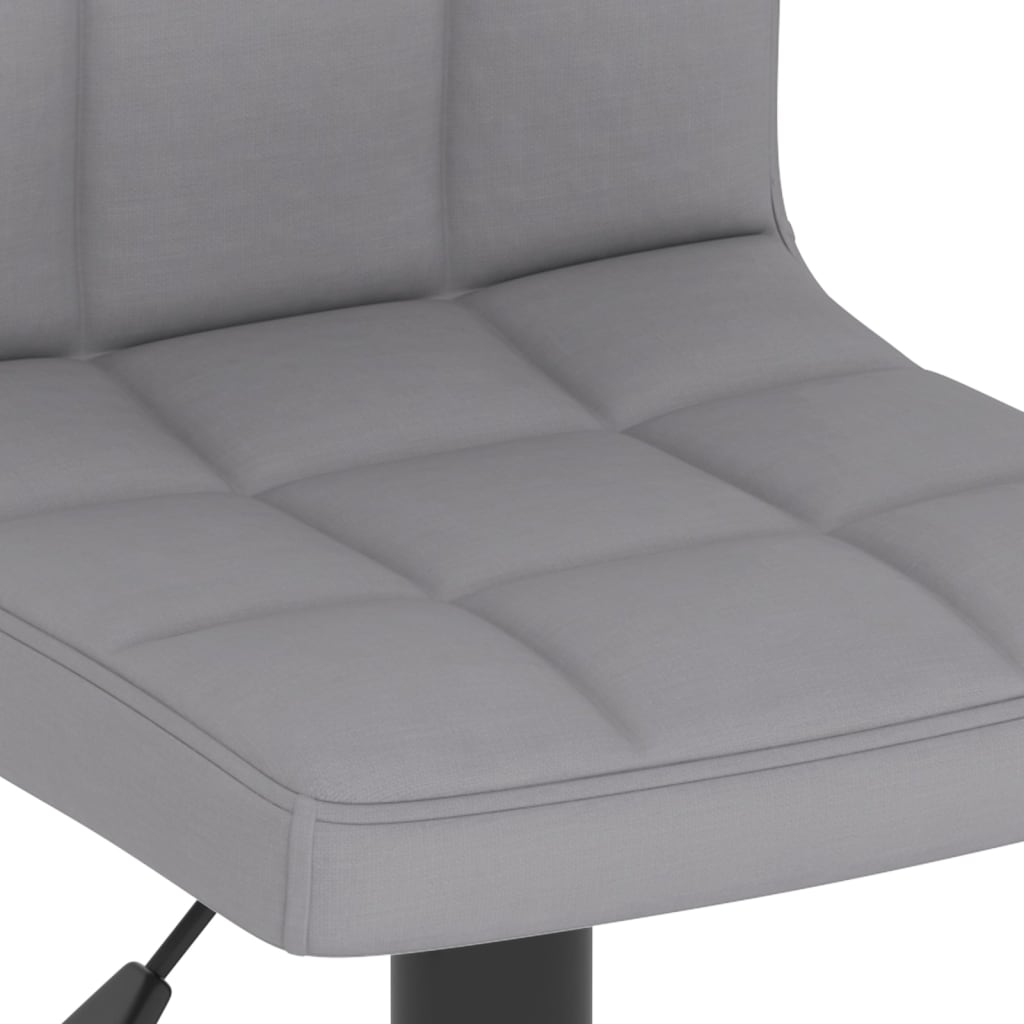 Vidaxl Bar Stools, 2 Pcs, Light Gray, Upholstered In Fabric