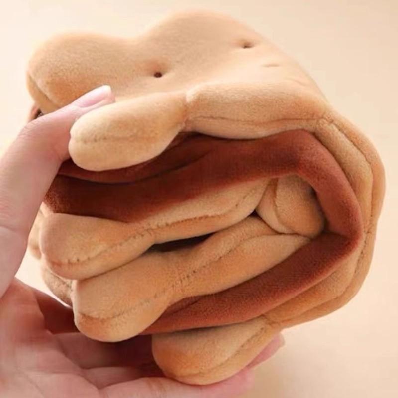 1pcs Cookie Pencil Case Bread Pencil Case Toast Pencil Case Unisex Stationery Large Capacity Portable Bag Cosmetic Pouch