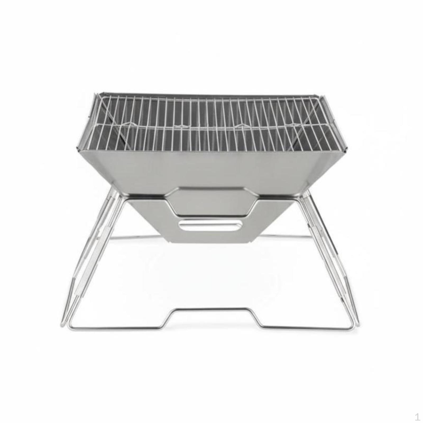 Charcoal Grill, Folding Campfire Portable Fire Pit for Camping