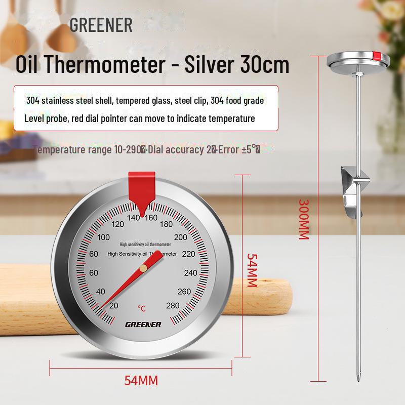 Green Forest Hochpräzises Küchenthermometer für Backen und Braten