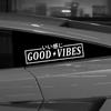 GOOD VIBESStickersdecal For Car Door And Window Decoration Stickers Car Accessories ,Fun Decorative Stickers, Motorcycle