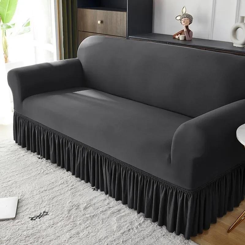 Seasons Elastic Fustă Cotieră Dublă Husă de Sofa 1/2/3/4 Huse de Sofa Huse de Sofa pentru Living Canapea Fundas De Sofa