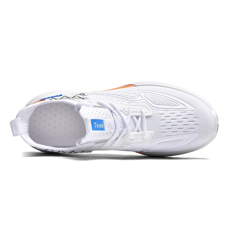 High quality summer men's low-top breathable mesh light running shoes thick-soled shock absorption comfortable training casual sports shoes