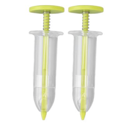 2 piezas Mini Sembradora Dispensadora de Semillas Sembradora Esparcidor de Semillas Pequeñas Sembradora Manual Ajustable Siembra