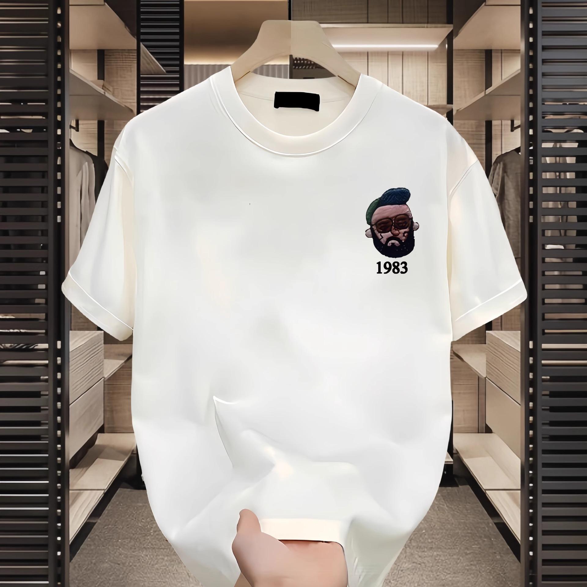 

Парные хлопковые футболки с коротким рукавом, черные, белые, дышащие, удобные, мягкие, повседневные, спортивные 3XL