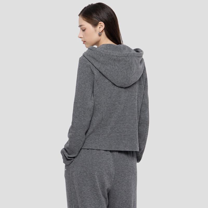 Gap Women's 2025 Autumn Embroidered Logo Slim Fit Zipper Hooded Knit Cardigan