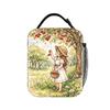 Sarah Kay Apple Picking Lunch Bag Casual Lunch Box For Men School Portable Zipper Cooler Bag Oxford Print Tote Food Bags
