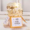 Gold 3D Pop-up Birthday Card - Laser Cut Paper Sculpture Ornament