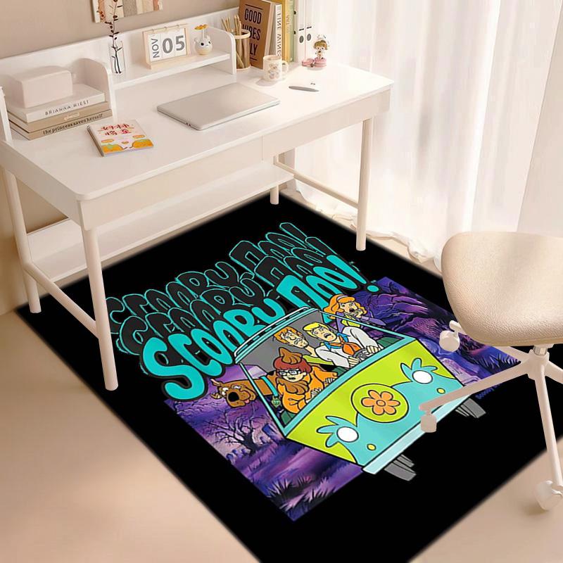 Halloween Cartoon Comedy Adventure Movie Scooby-Doo Carpet Is Suitable for Living Room and Bedroom Doormats Office Balcony Decorative Carpet V2