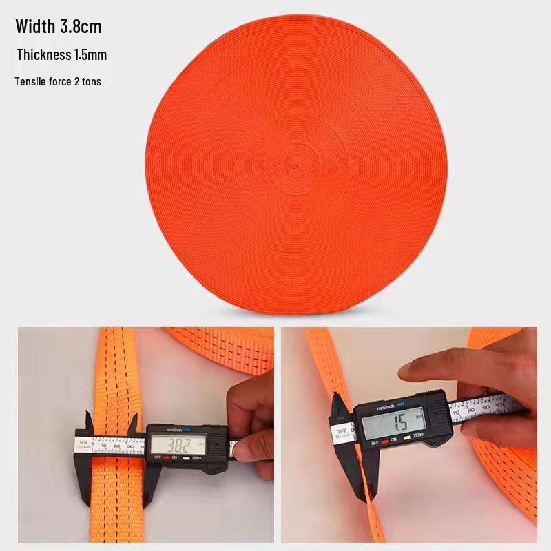 Strapazierfähige Zurrgurte für LKW und Anhänger - Flachband aus Polyester für Fracht-, Brems- und Abschleppseile.