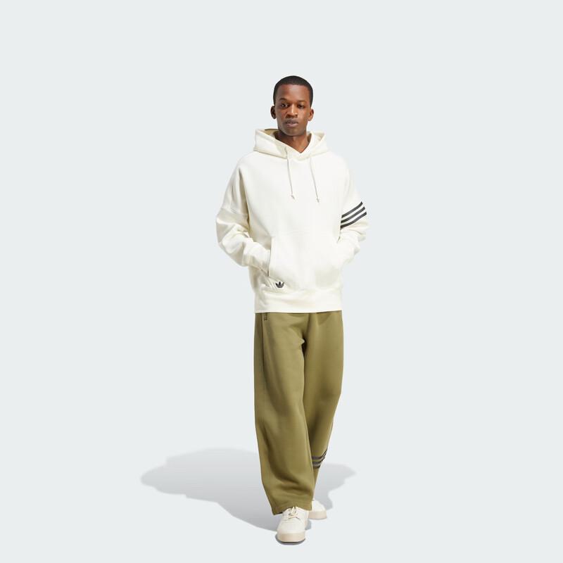 Adidas Originals Men's Three-Stripe Loose Pullover Hoodie