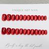 24pcs Pink Cat Eye Fake Nails Glitter Fashion False Nail Patch For Lady Women Wearable Manicure DIY Art Almond Press On Nails