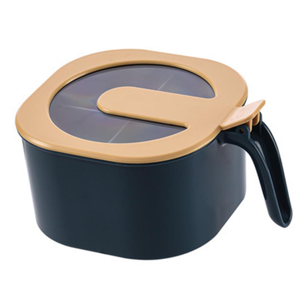 4 Compartment Seasoning Box Multipurpose Portable Dustproof Sealing Spice Storage Container with