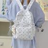 Schoolbag Japanese Ins Summer Girl Small Fresh Backpack Women's Lightweight Anti-splashing Cute Bow College Student Backpack