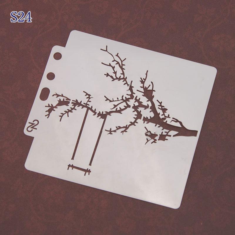 Creative Aperture Stencil: Multifunctional Mask for Spraying and Decoration for Drawing Decorating Coffee and Cakes