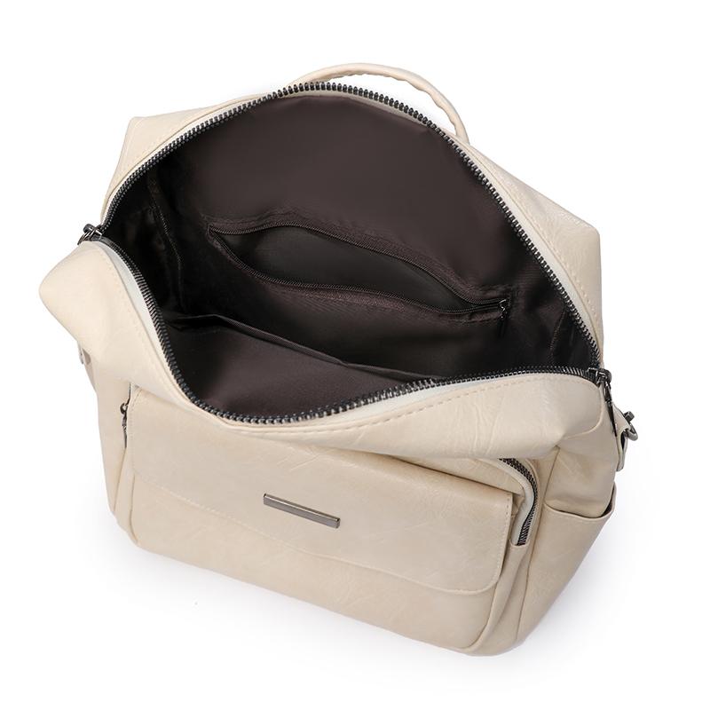 Plecak damski w stylu retro, plecak PU o dużej pojemności