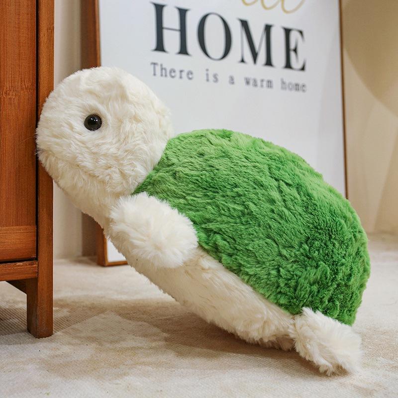 

Cute lying turtle doll plush toy chubby green little turtle doll children s company soothing doll 25cm（0.1kg） зелёный