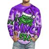 Men's Christmas Printed Imitation Cotton Long-sleeved Shirt