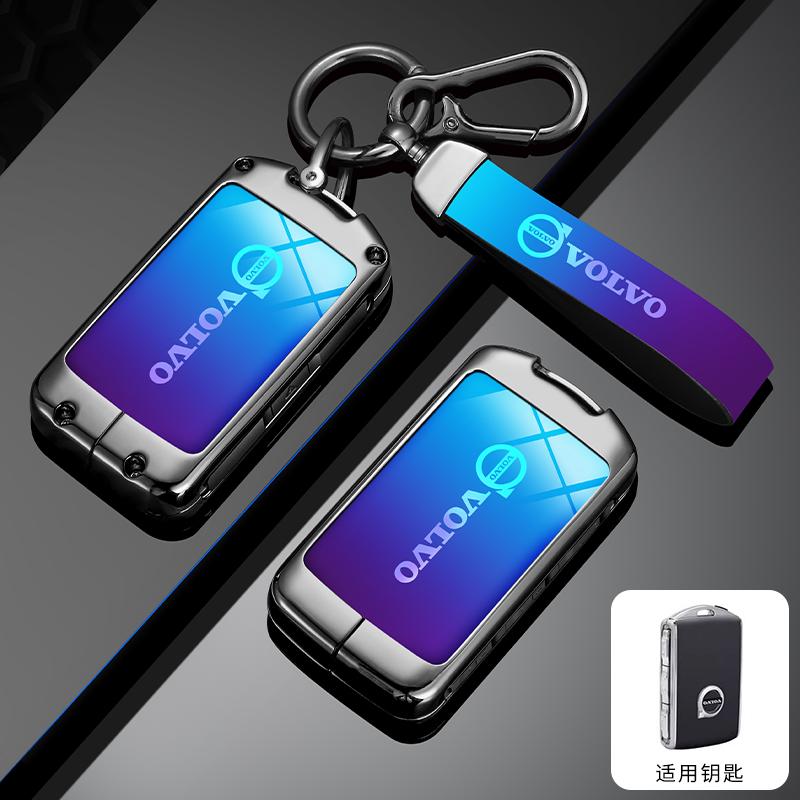 Szwdr4 Zinc Alloy Car Key Case Cover Key Bag Shell Holder For Volvo XC60 XC40 XC90 S90 V60 S60 V90 C40 Polestar 1 Polestar 2 Accessory