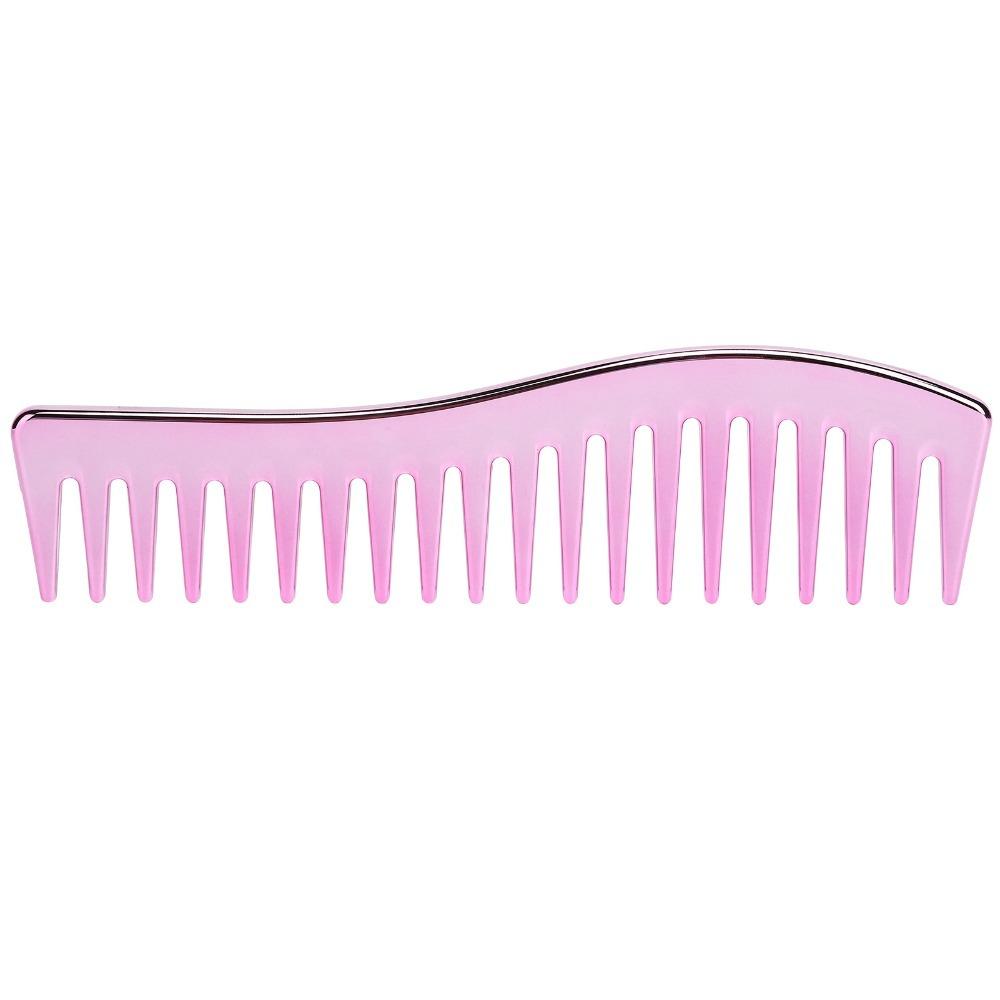 No Handle Wide Tooth Comb Large Size Gold Color Detangling Comb Wide Tooth Design Professional Salon Comb Home Use
