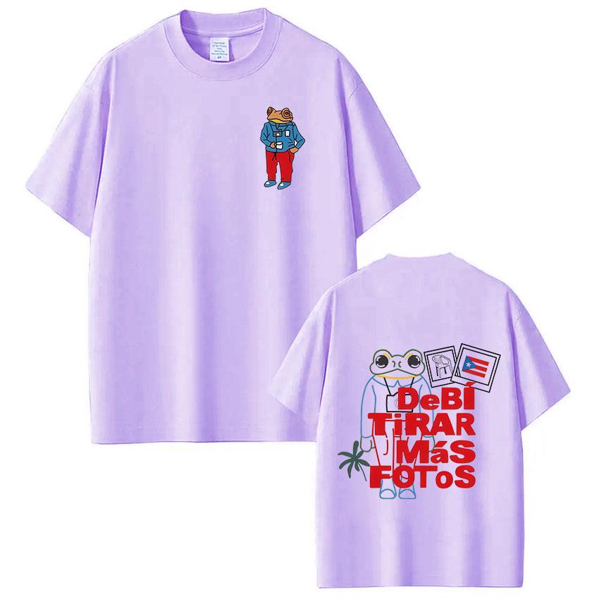 ZheXiong TEE ZX Rapper Bad Bunny Tshirt Debi Tirar Mas Fotos DTMF T Shirts Mens Women Clothing Fashion Hip Hop Oversized Tshirt Streetwear 4XL